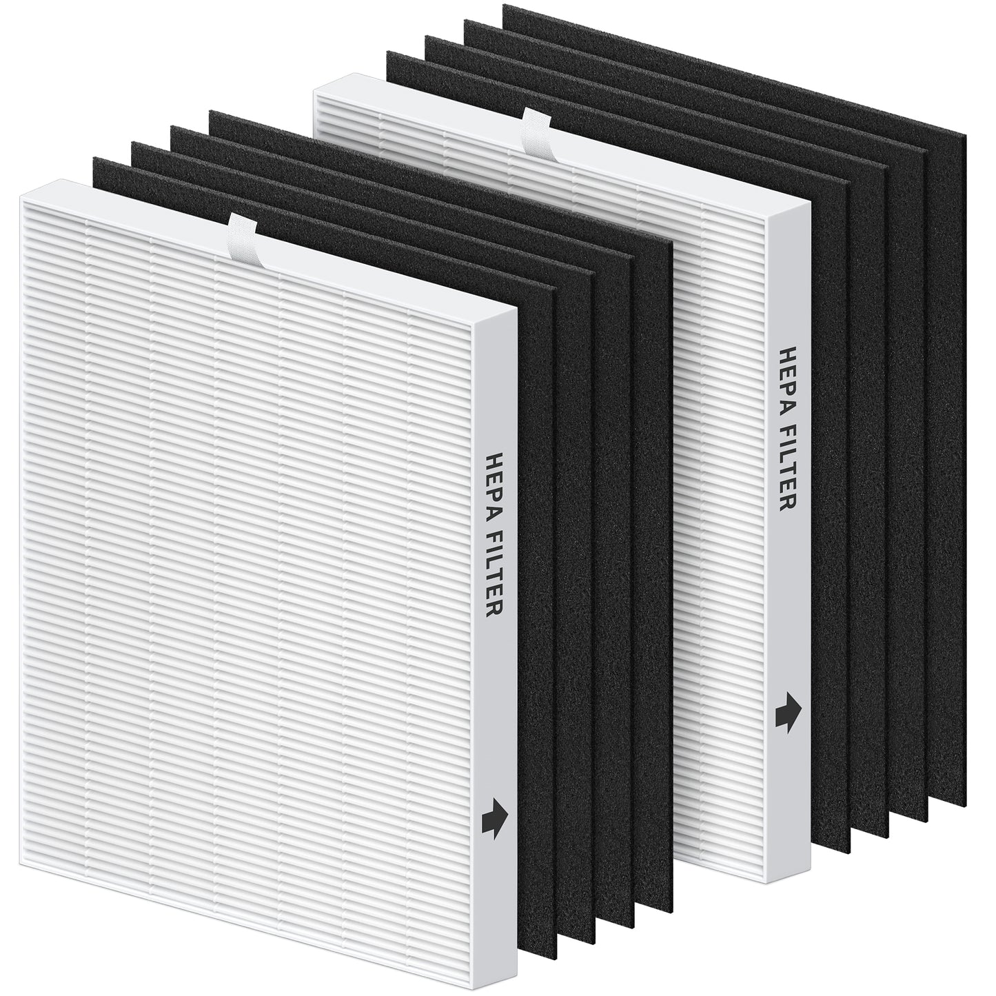 AP-1512HH Coway Filter Replacement, 2 True HEPA Filter & 8 Carbon Pre-Filters